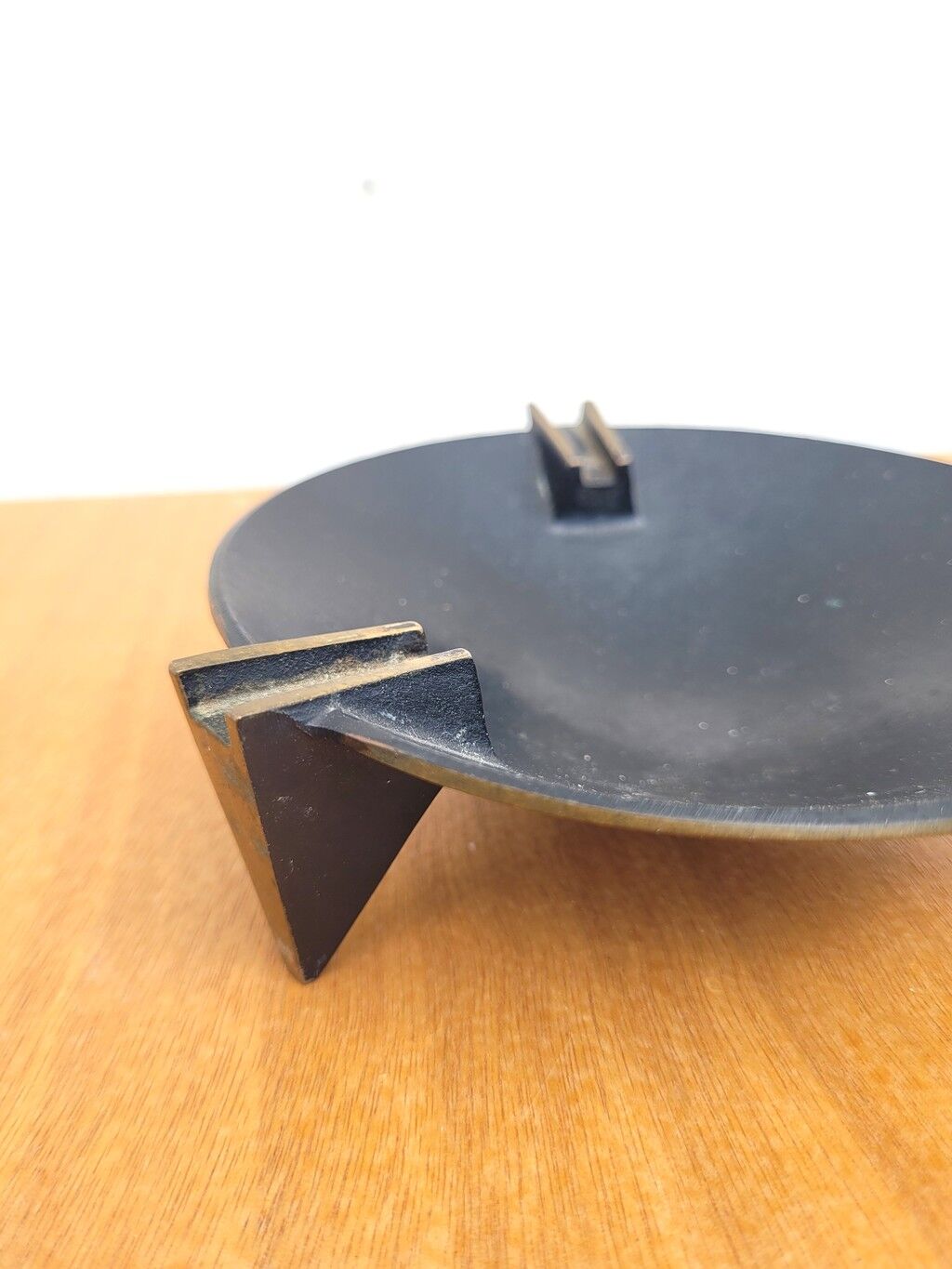 Modernist bronze ashtray by Jacques Lauterbach 1970