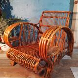 Bamboo armchairs Indochina 1940s