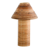 Table Lamp Organic Rattan Reed