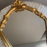 Golden shell mirror