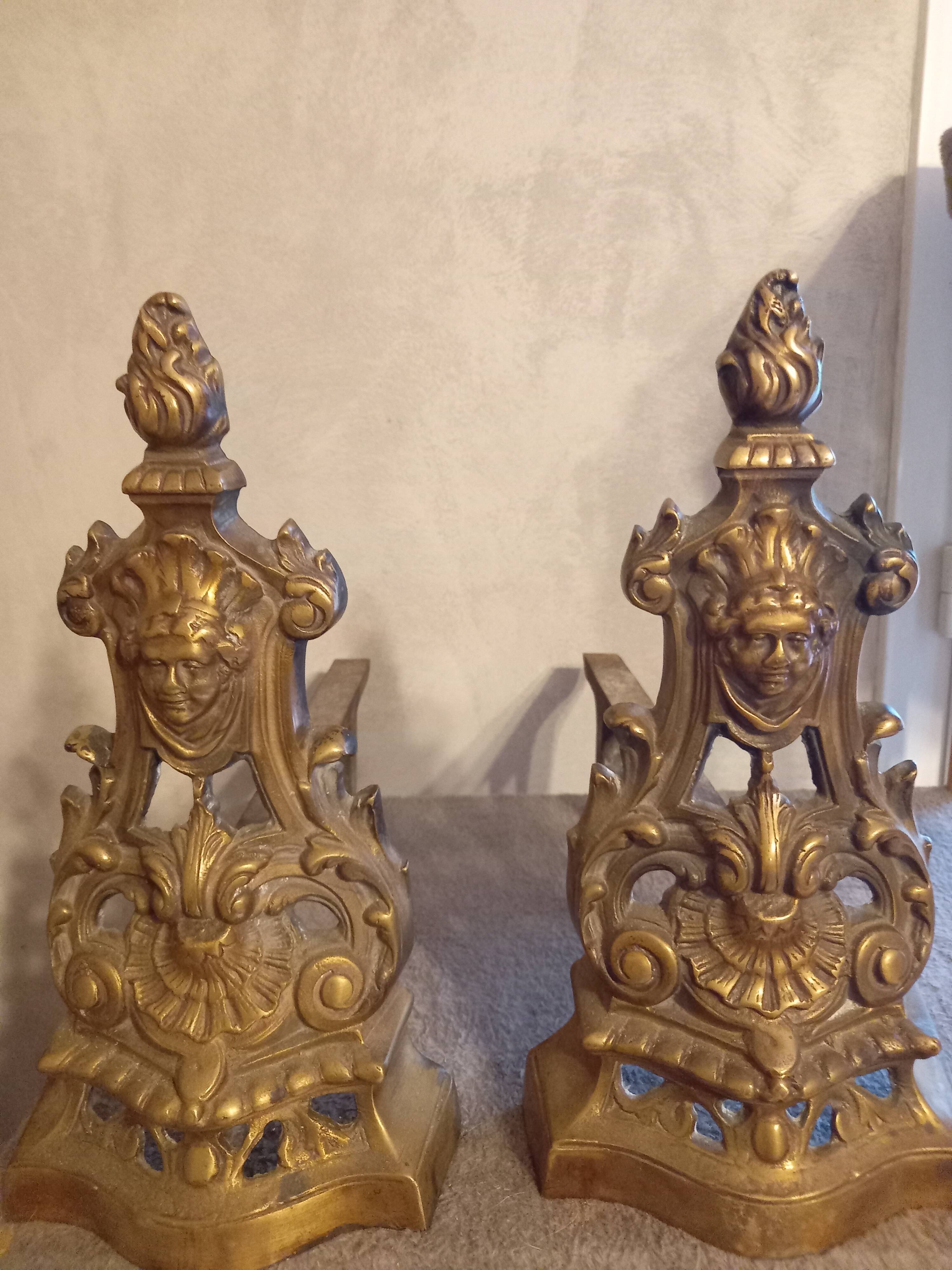 Gilded bronze candelabrum