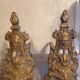 Gilded bronze candelabrum