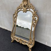 20th century gilded wooden mirror with bezels h120 x l71