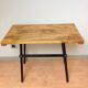 Wooden and metal side table industrial style 6070s