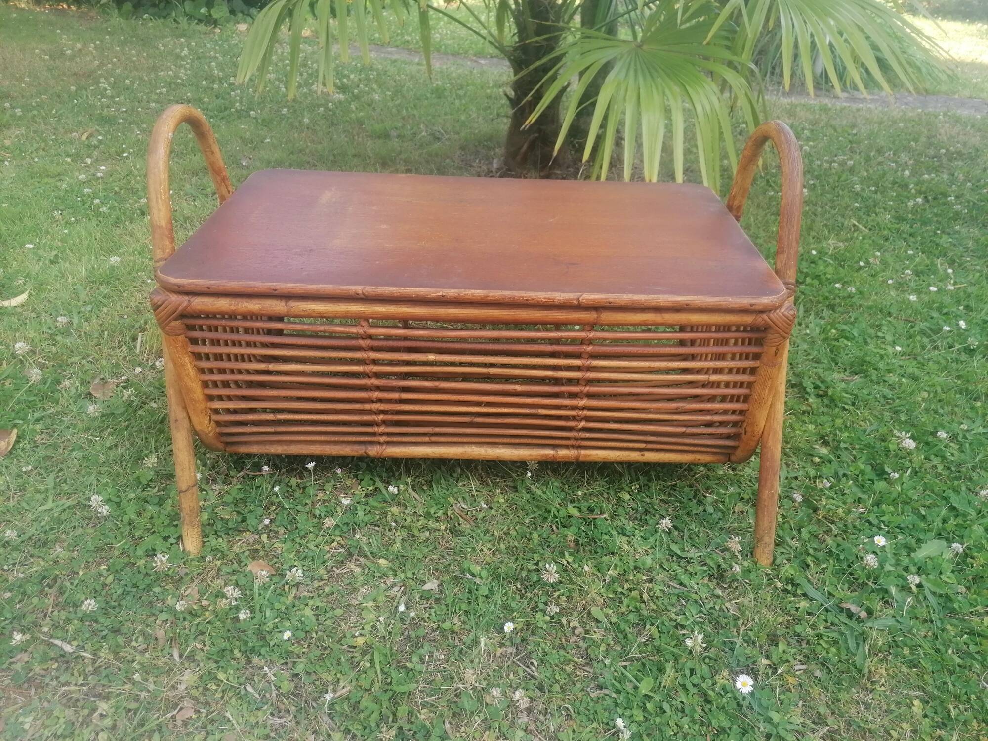 Rattan chest