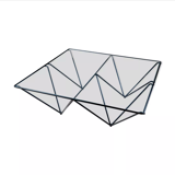 Metal and glass coffee table