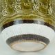 italian mid century PLANT POT nuovo rinascimento relief decor white brown