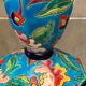 Faience cornet vase with floral decoration signed Emaux de Longwy