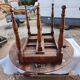 19th-century walnut drop-leaf table.