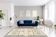 Tapis marocain moderne blanc