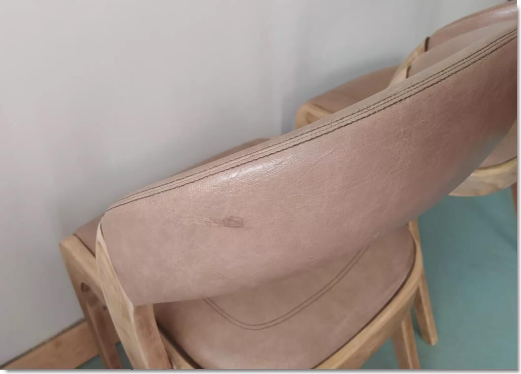 Pair of Baumann leather gondola chairs