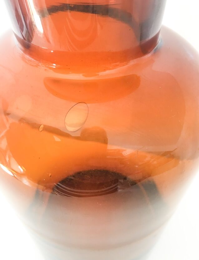 Amber apothecary flask