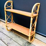 Rattan shelf