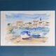 Painting, watercolor, Navy, signed and dated XX century