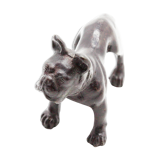 French brass bulldog statue