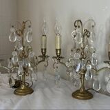 Pair of bronze candlesticks