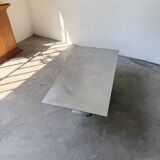 Handcrafted metal coffee table from the 1970s
