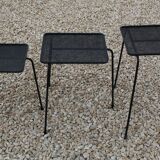 3 Soumba nesting tables by Mathieu Matégot, c. 1953