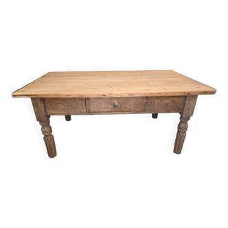 Ancienne table basse en sapin