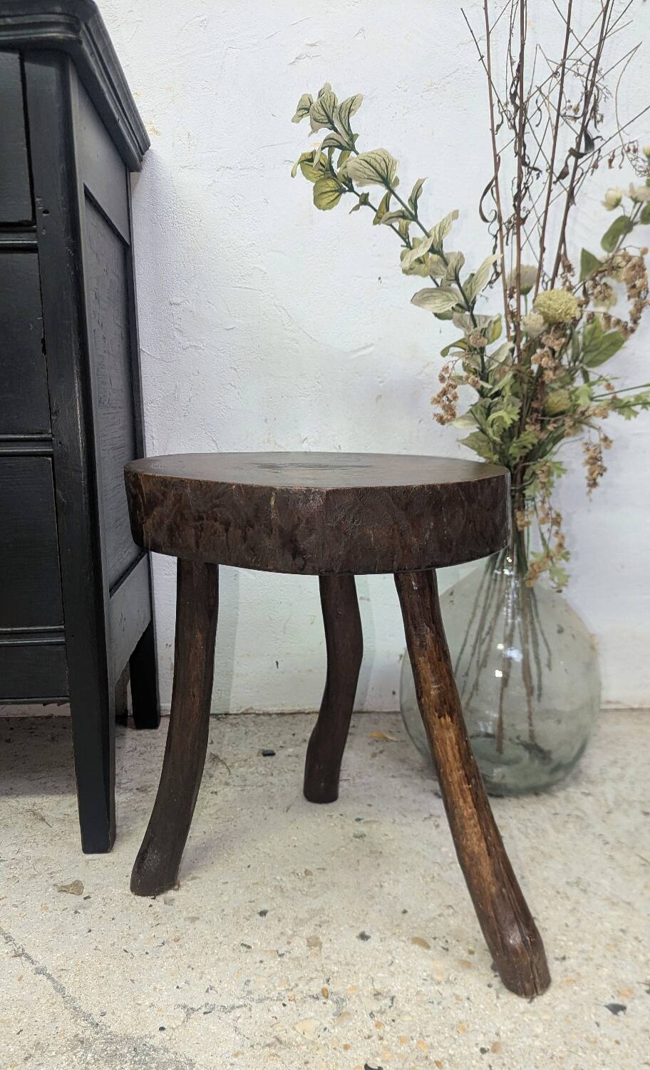 Brutalist Stool Free Form 60/70 Vintage