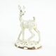 Ceramic deer figurine, glazed Danish pottery from the 1970s