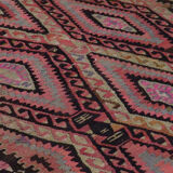 Anatolian handmade kilim rug 270 cm x 173 cm
