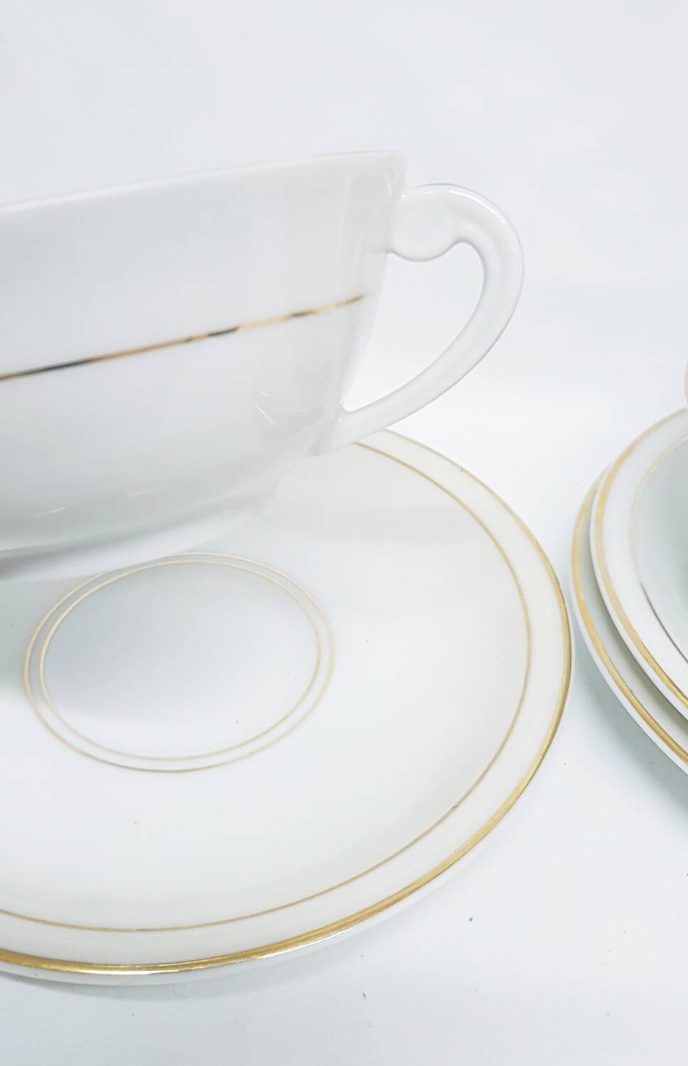 Charles Ahrenfeldt for Limoges art deco teacups