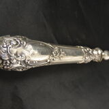 Solid silver foie gras shovel, pâté mignardise Rocaille XIXe Minerve 1st title