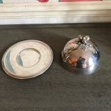 Butter bell silver metal