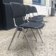 4 black and aluminum chairs by Don Albison for Knoll