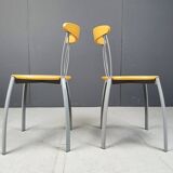 Vintage postmodern italian dining chairs, 1990s