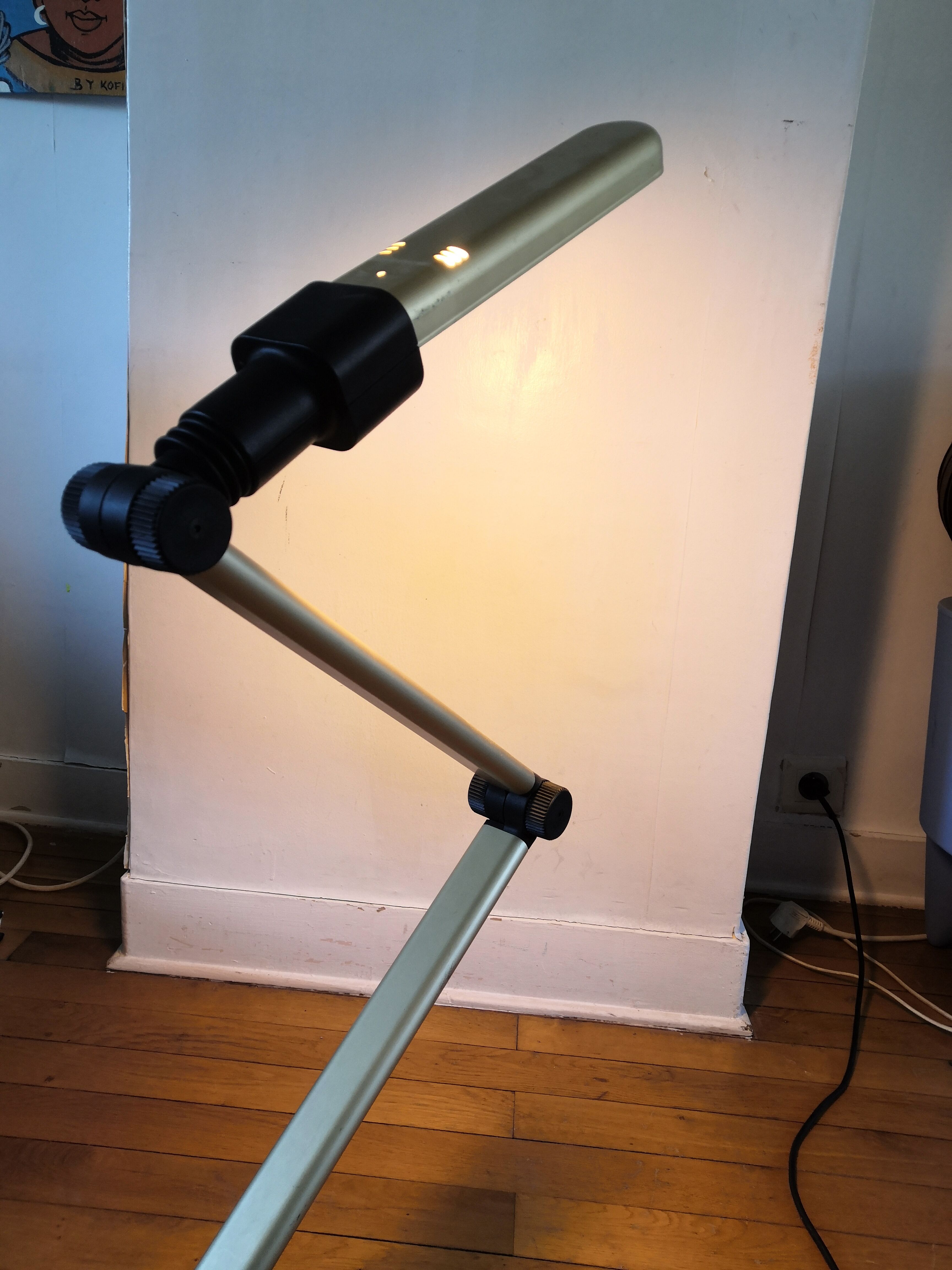 Lampe articulée serpent design années 70