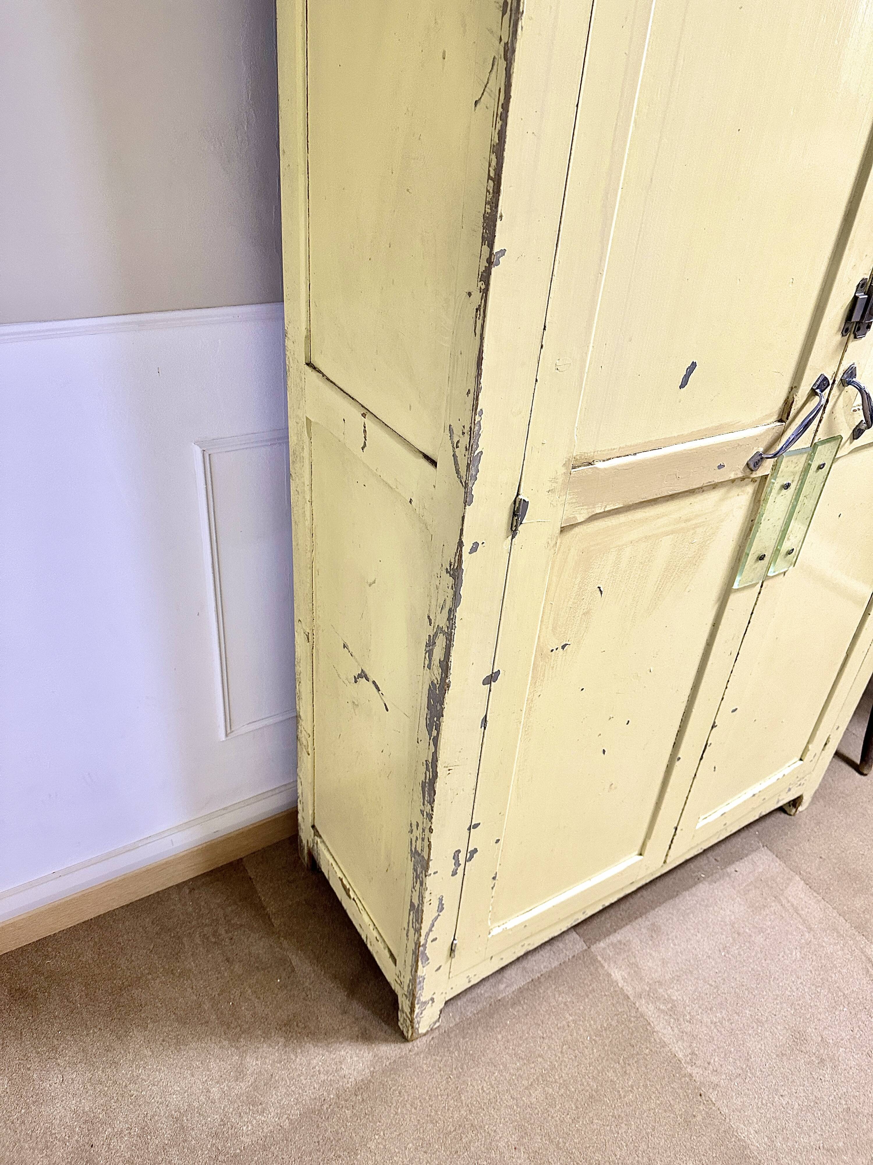 Parisian wardrobe patinated paint