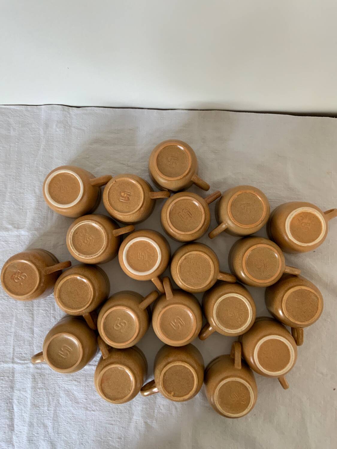 Vintage stoneware mugs