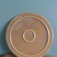 Round tray display for cake or cheese stoneware trivet