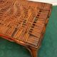 Tabouret en rotin vintage