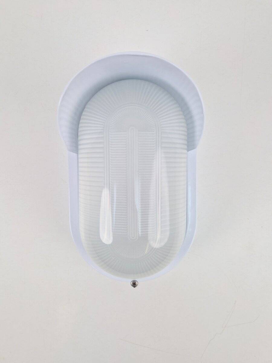 Vintage Outdoor Wall Lamp in Metal and Glass by Simes, Italy, 1970s
