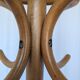 Porte-manteau vintage en bois cintré, arbre à hall Thonet, meuble d'entrée en bois foncé