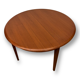 Scandinavian round teak table by LB Kofod Larsen