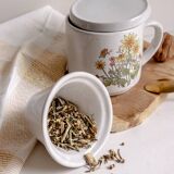 3-piece floral teapot