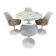 Tulip table – Knoll International in marble and 4 chairs – Ee