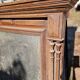 Antique trumeau mirror in oak