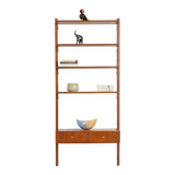 Scandinavian vintage wall unit with a console in the style of Poul Cadovius, 1960s