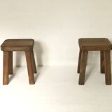 Set of four brutalist stools 1950