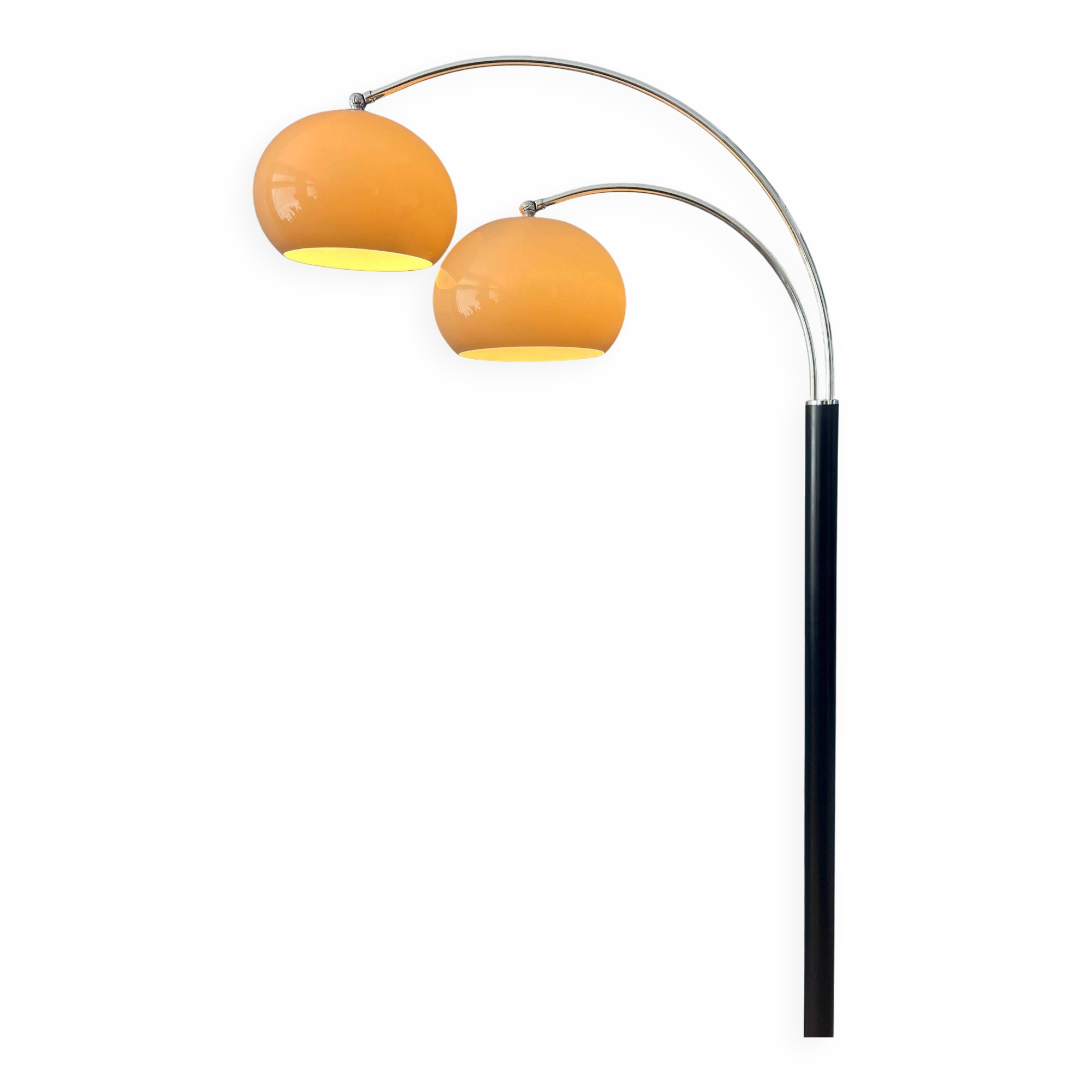 Dijkstra Mid-Century double arc mushroom floor lamp