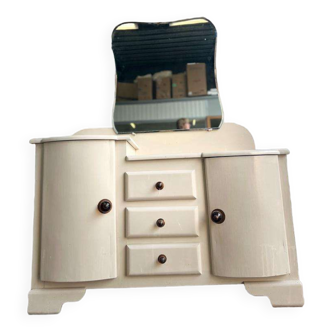 Vintage art deco furniture / make-up table / vanity cabinet
