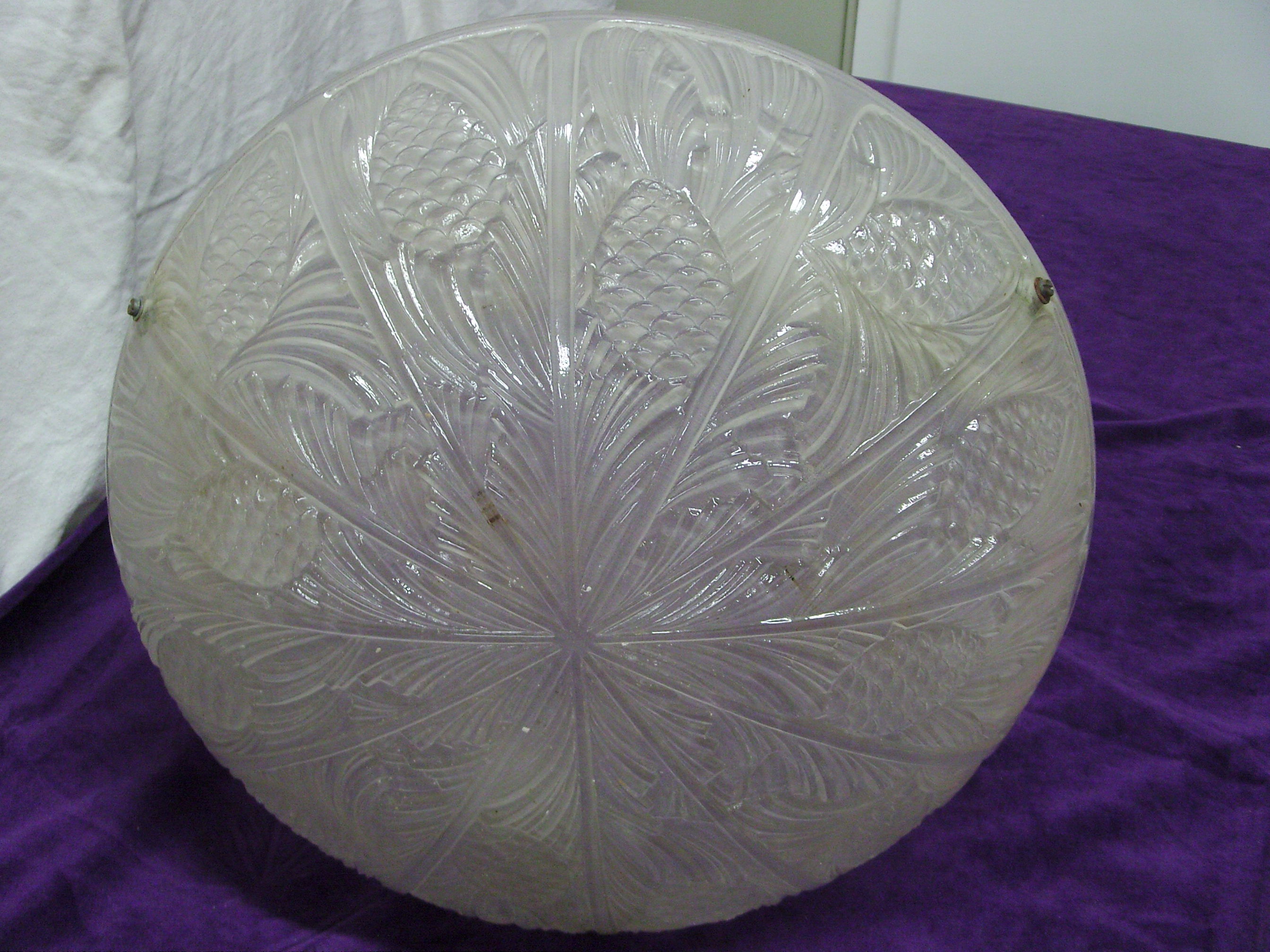 Lustre hanging cas for art deco pine apple