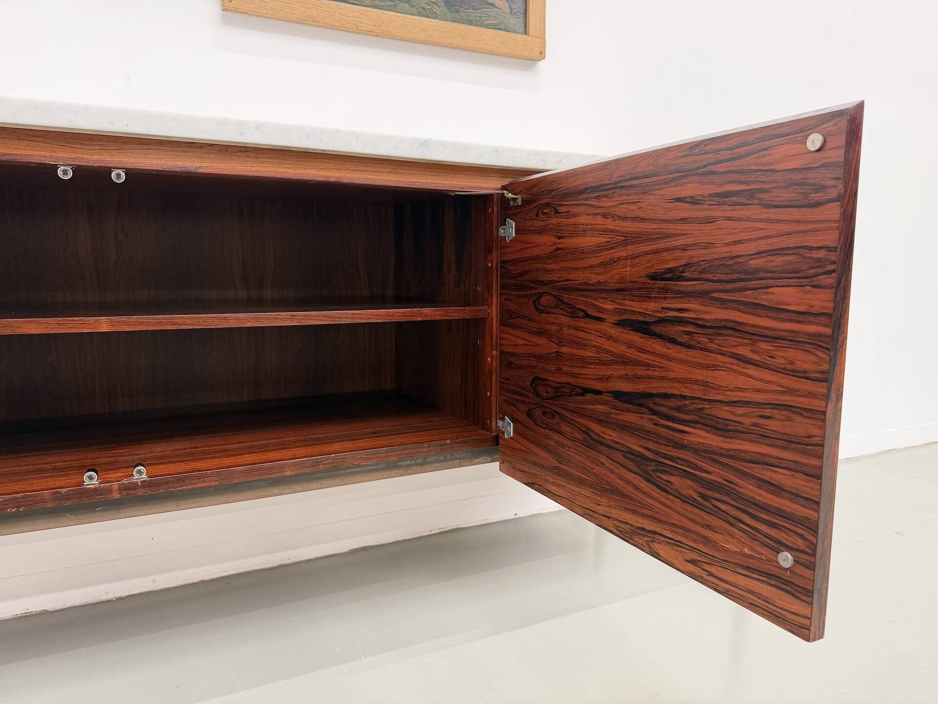 Modernist enfilade by Arno, in Rio rosewood.