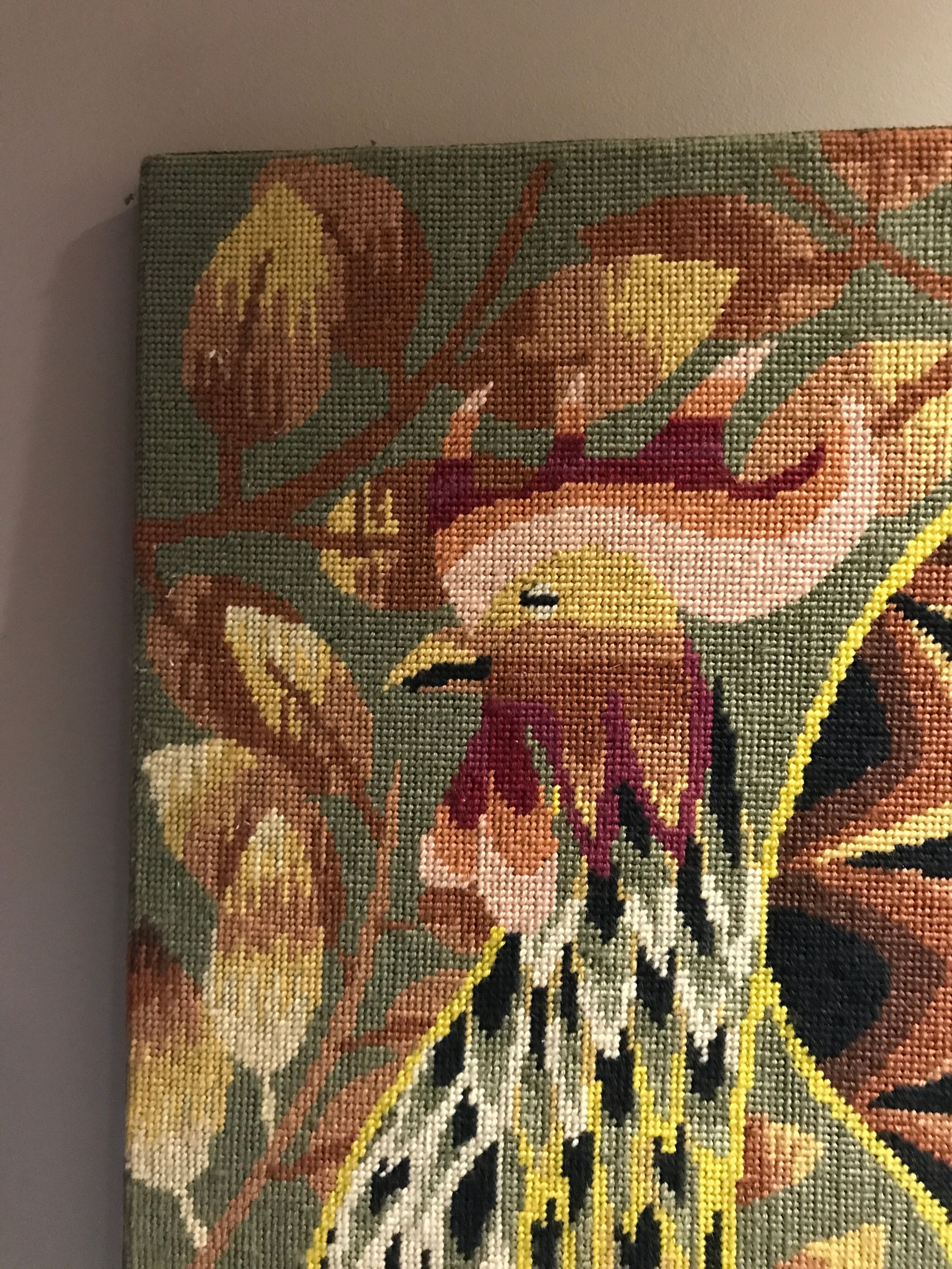 Vintage rooster tapestry