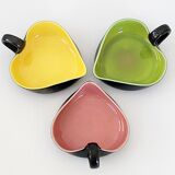 Suite of 3 vintage pocket trays 1950